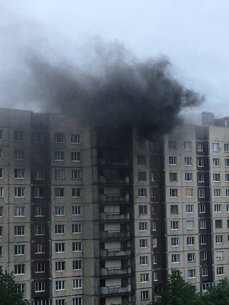 Пожар, Бухарестская 152к2.