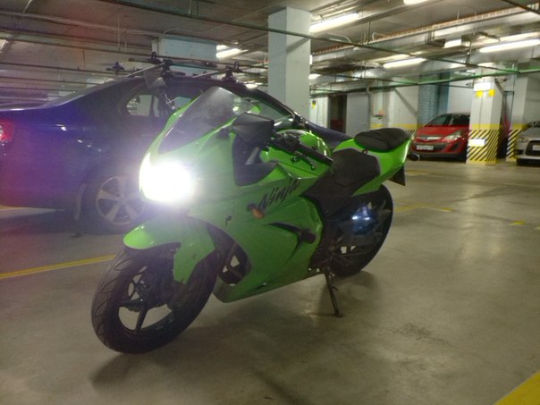 Угнали , а точнее очень нагло укатили мотоцикл Kawasaki Ninja 250r!!!