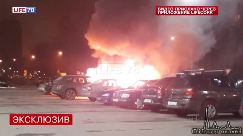 Ночью 2 апреля на парковке гипермаркета «Карусель», расположенного на проспекте Просвещения, сгорели...