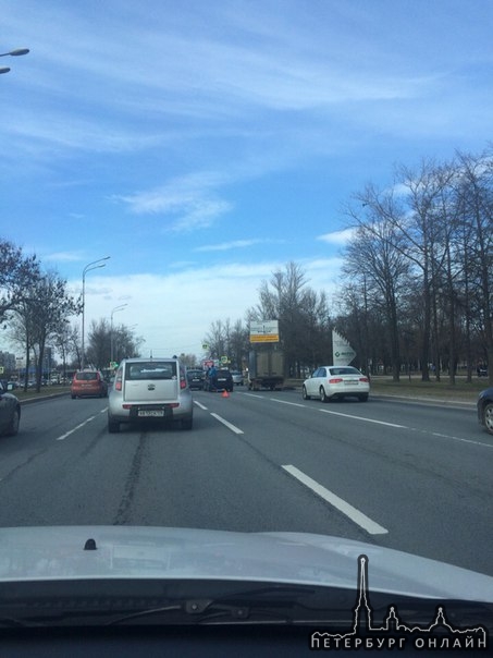 Догнал на Пулковском шоссе в сторону м.Московская