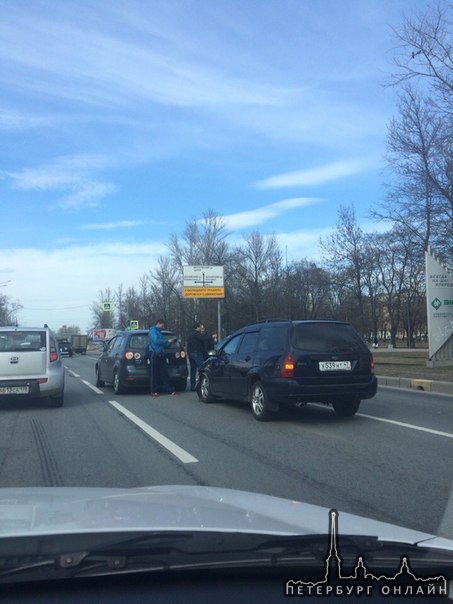 Догнал на Пулковском шоссе в сторону м.Московская