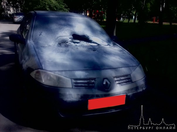 Просьба откликнуться всех очевидцев поджога автомобиля Renault Меган в 01.30 ночи с 30 на 31 мая во дво...
