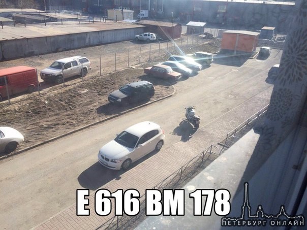 Угнали BMW 116I, г/н Е616ВМ 178, белая, 3 двери, зад тонирован, колпаки все 4, передняя левая фара н...