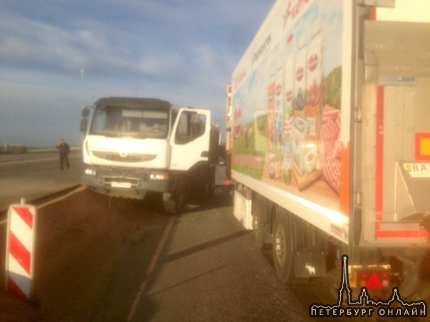 В 5:35 на киевском шоссе у п.дони водитель "пятерочки" на Мане уснул и выехал на встречку!