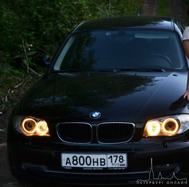 В ночь на 28 июня угнали черную BMW 1 серии с Русановской улицы от дома 17к3. Гос номер А800НВ178 Пр...