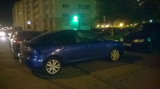 Сегодня в ночь с 10 на 11 по улице Савушкина 145 у моей мазды 3 сняли 4 колеса, диски литые оригинал...