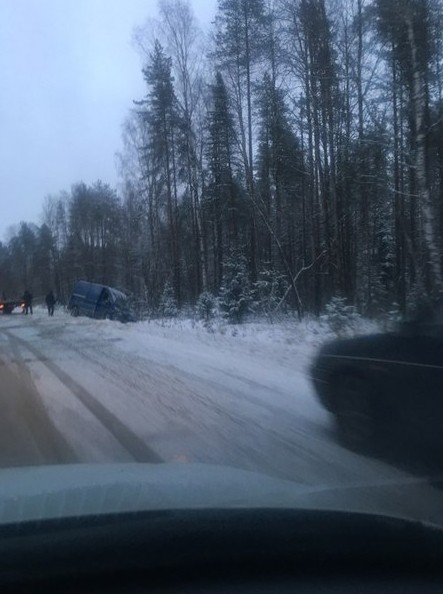 Приозерское шоссе после Агалатово, не повезло, актуально на 16:30