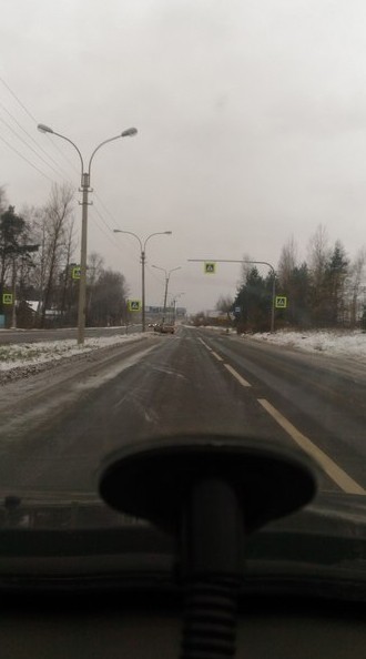 Приморское шоссе на пешеходном переходе перед поселок Лисий нос ВАЗ 2115 не справился с управлением ...