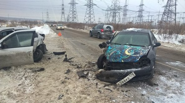 Столкновение на Дороге через Новосергеевку в сторону Колтушского