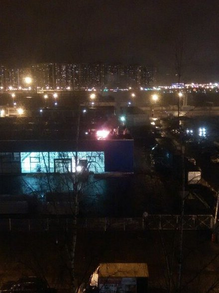Симонова-Прокофьева горит что то на крыше строящегося центра Skoda.