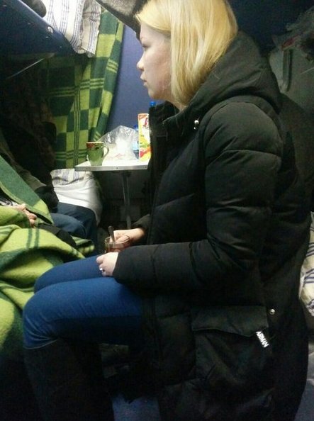 Поезд #295А Санкт-Петербург-Нижний Новгород. Сегодня,06.01.17 ,перед отправлением,в 12:10,прицепили ...