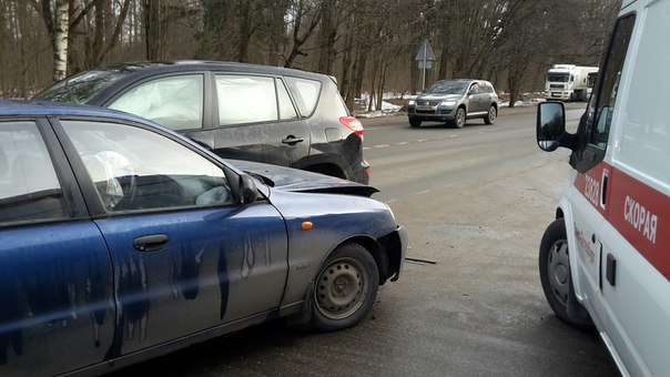 На Приозерском шоссе 18к 1 ДТП в котором пострадал ребенок