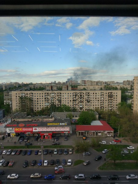 Опять что-то сильно горит в Невском районе.