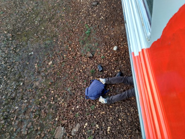 На железнодорожной станции "Купчино", человек кинулся под электричку и ему отрезало голову. Произошл...
