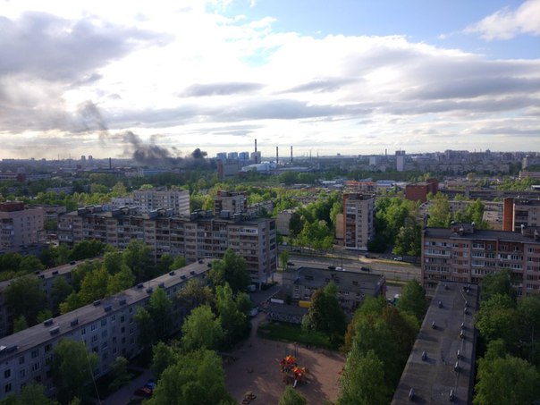 Опять что-то сильно горит в Невском районе.