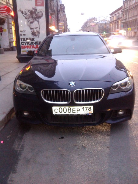 1 мая в районе метро Ленинский пр., бы угнан автомобиль BMW 520i в кузове F10 Темно-синего цвета 201...