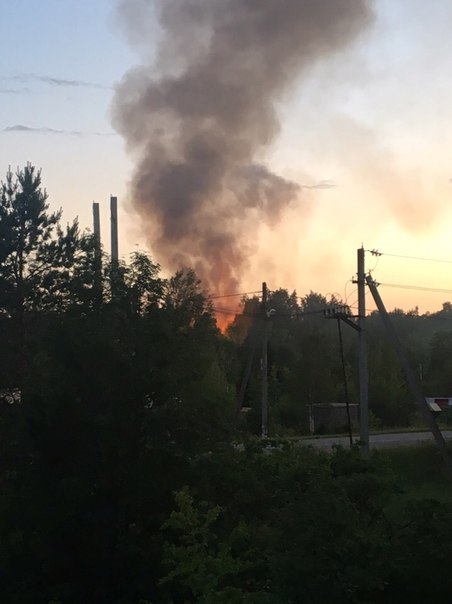 Пожар в Деревне Ваганова, Всеволожского района.