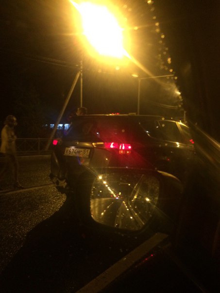 Авария на Выборгском шоссе, рядом с Сертолово. В 22:50