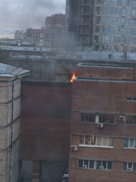 Пожар в доме 5 на Проспекте Юрия Гагарина