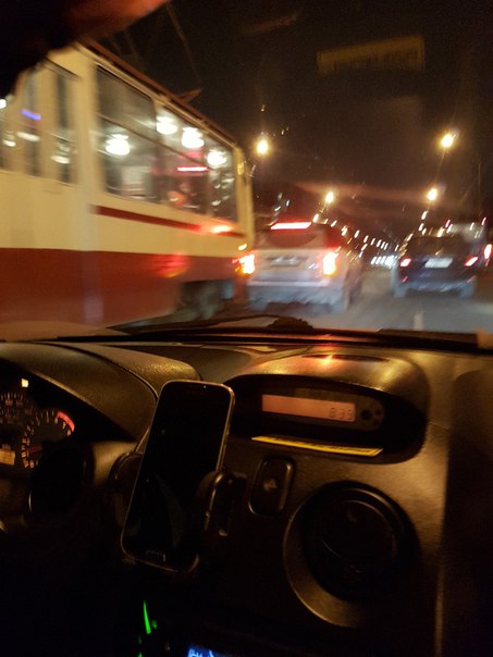 Дтп с участием трамвая на Большой Пороховской за перекрестком с Энергетиков.