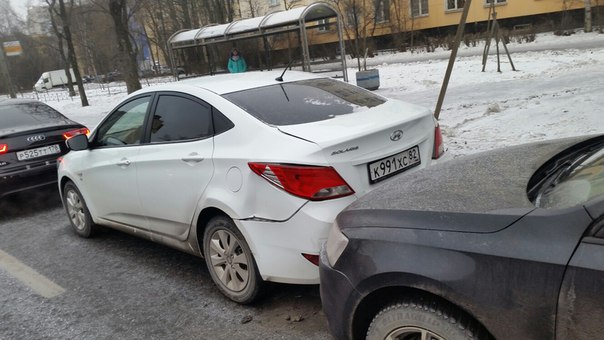 Вот и в меня въехали на Дачном от КАД,