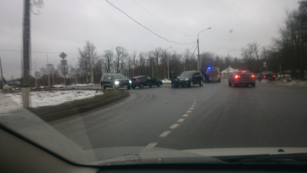 В Пушкине у посёлка Александровская ДТП