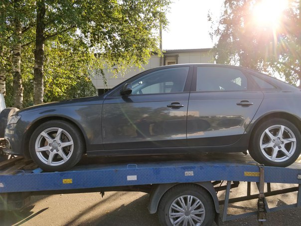 С 12 по 14 марта в деревне Кудрово с Английской улицы от дома 1 был угнан автомобиль Audi A4 серого ...