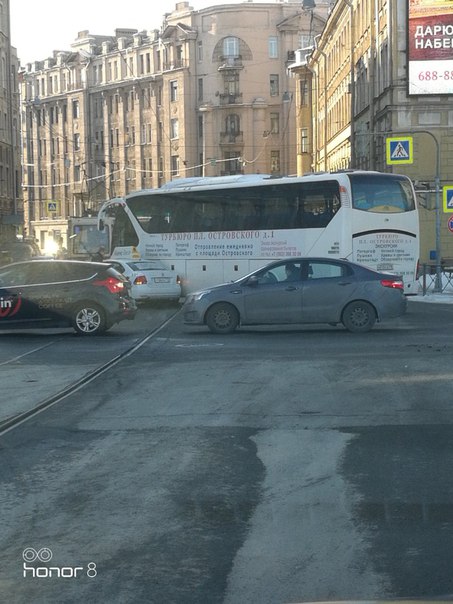 Авария на Петроградской набережной.