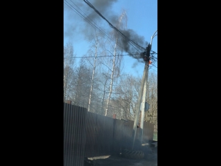 Произошло возгорание электропроводки на Староорловской улице дом 58 (территория Шувалово).