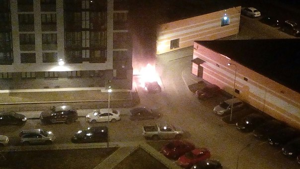 В 3 часа ночи на Парашютной у дома 61 горела машина, в 3:10 возгорание было устранено пожарной служб...