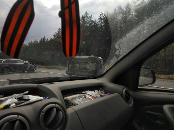 Авария на Скандинавии, перед поворотом на Кирилловское