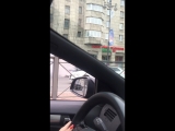 На Московском проспекте у метро Фрунзенская горит VW Tiguan