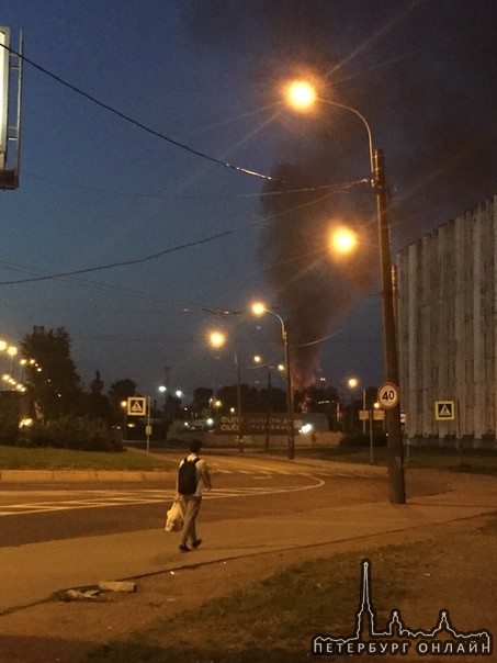 Пожар на станции Сортировочная Московская.