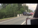 В Саперном Опель влетел в ограждение