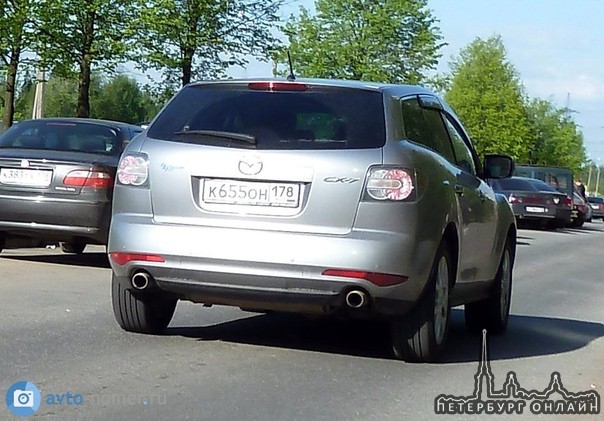 18 августа в 20:30 проспекта Добролюбова был угнан автомобиль Mazda CX-7 серебристого цвета 2011 год...