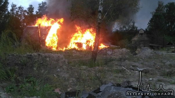 Садоводство Климовец,горят два дома.Пожарные на месте.Походу идёт освобождение территории для будуще...