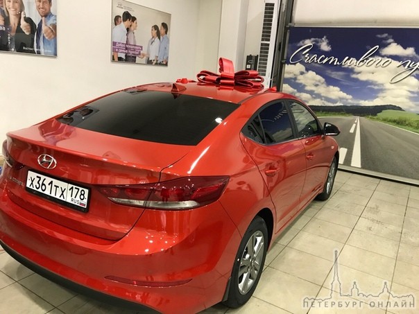 С утра 25 сентября в Пулково 2 был угнан автомобиль Hyundai Elantra красно- кирпичного цвета 2017 Г.