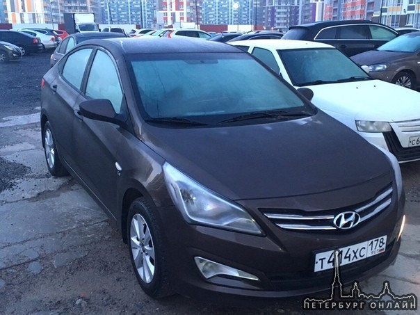 11 декабря в 3 часа ночи в Кудрово от дома 11к1 на Столичной улице был угнан автомобиль Hyundai Sola...