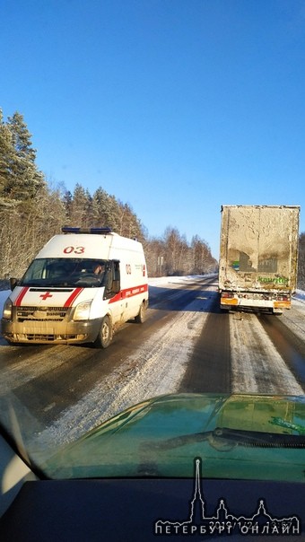 Трасса Кола стоит от поворота на Жихарево, впереди дтп , стоим без движения, будьте аккуратны на дор...