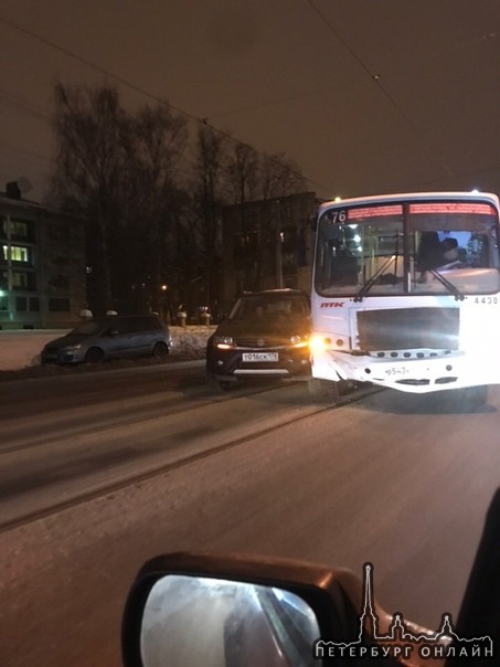 Дтп на Торжковской у дома 7 трамваи встали в обе стороны