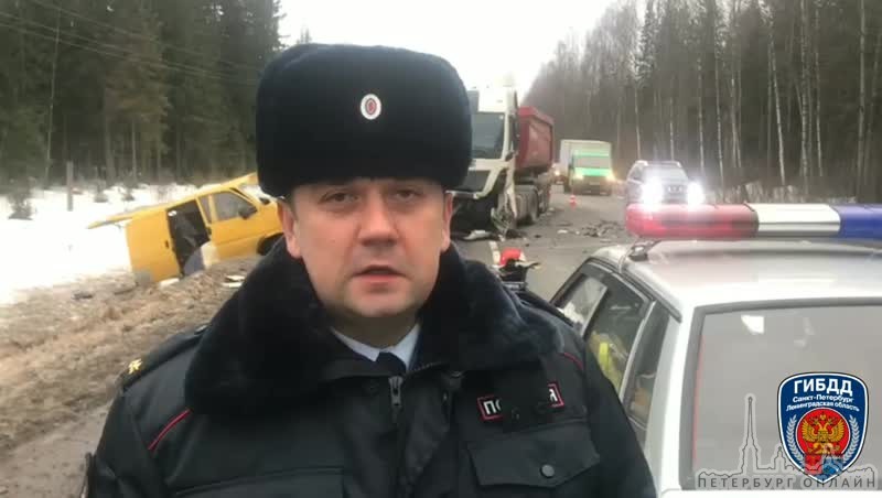 По предварительной информации 15:17 27 февраля в Волховском р-не на 112 км. ФАД "Кола" произошло сто...