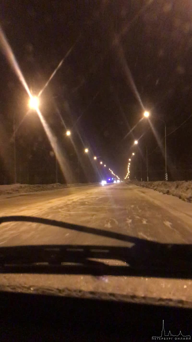 Авария на 36 км Выборгского шоссе Audi и крузак.