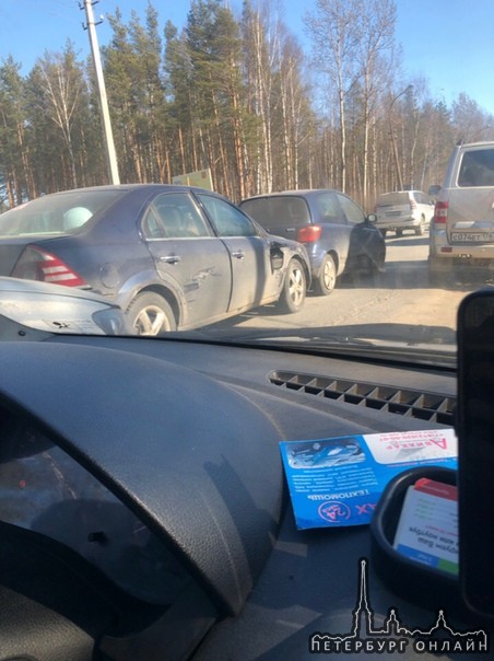 ДТП на Приозерское шоссе, 4 машины.