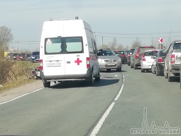 В Новосергеевке произошло ДТП с машиной и мотоциклом,