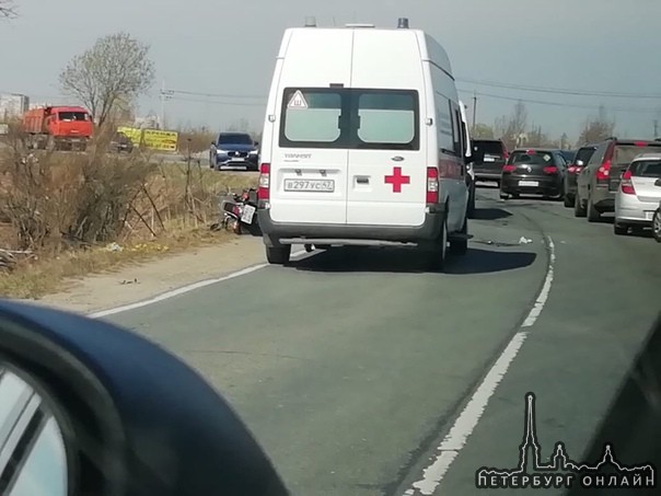 В Новосергеевке произошло ДТП с машиной и мотоциклом,