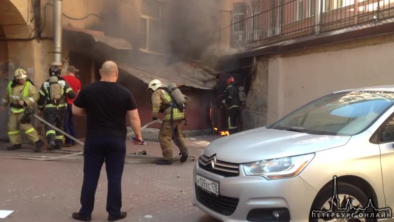 Пожар в подвале жилого дома номер 4 в Конном переулке