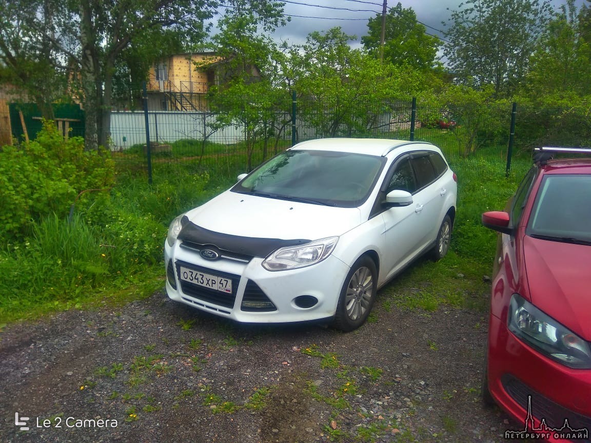 Сегодня ночью(03.07.19)в поселке Большая Ижора,Лен.обл. угнано авто Ford , белого цвета, номерной зн...