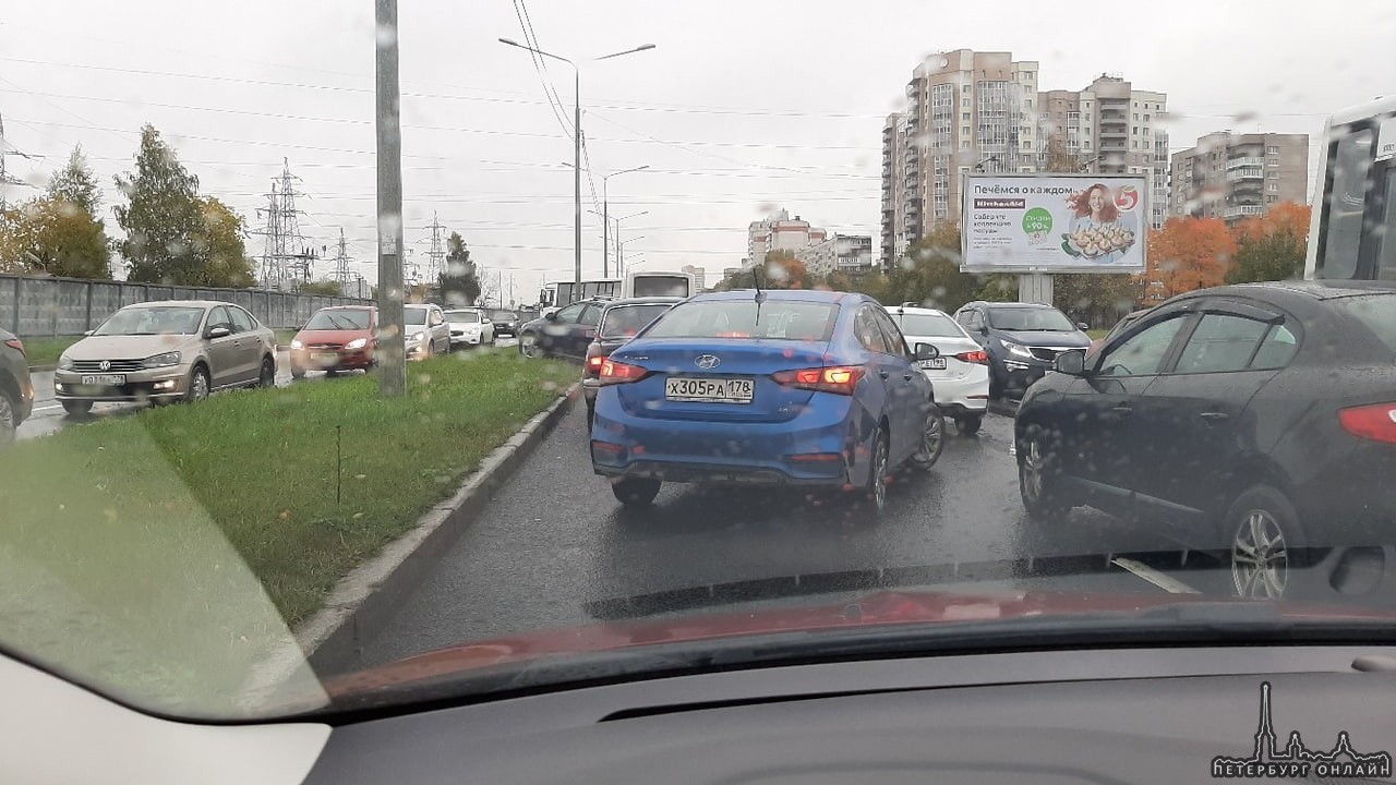 Перекрыт участок северного проспекта до улицы Вавилова. От светлановского по северному дальше не про...