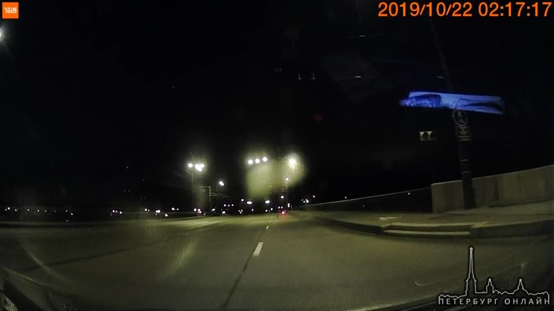 Сегодня ночью в районе Грнадерского моста заметили лису)