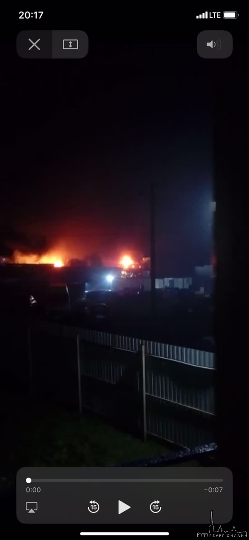 Пожар в деревне Агалатово